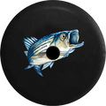 2018 2019 Wrangler  Backup Camera Large Mouth Bass Fishing Spare Tire Cover for Jeep  33 Inch