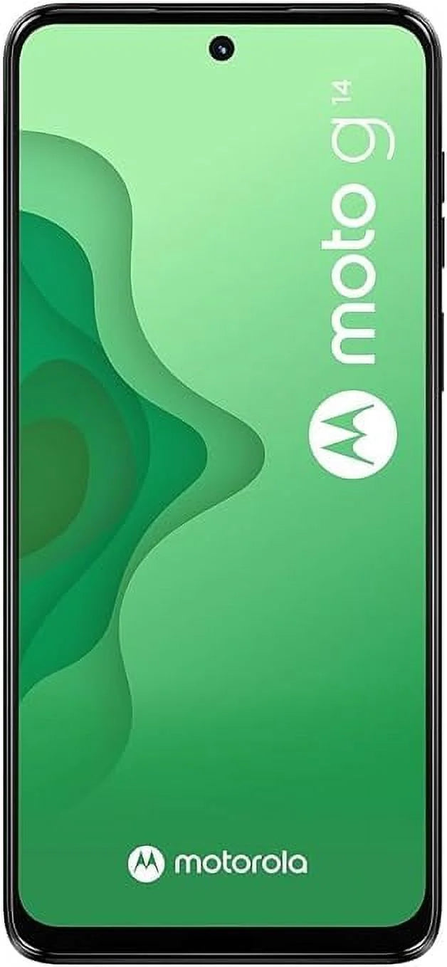 Motorola Moto G14 Dual  (2023) 4G  (4/128GB) 6.5"   Display | Android 13 | 50MP Rear Camera | 5000mAh Battery | International Model - (Steel Gray)