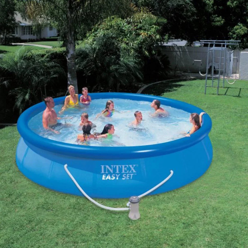 Intex 12 Foot x 30 Inches Pool with Intex 530  Pool Cartridge Filter Pump