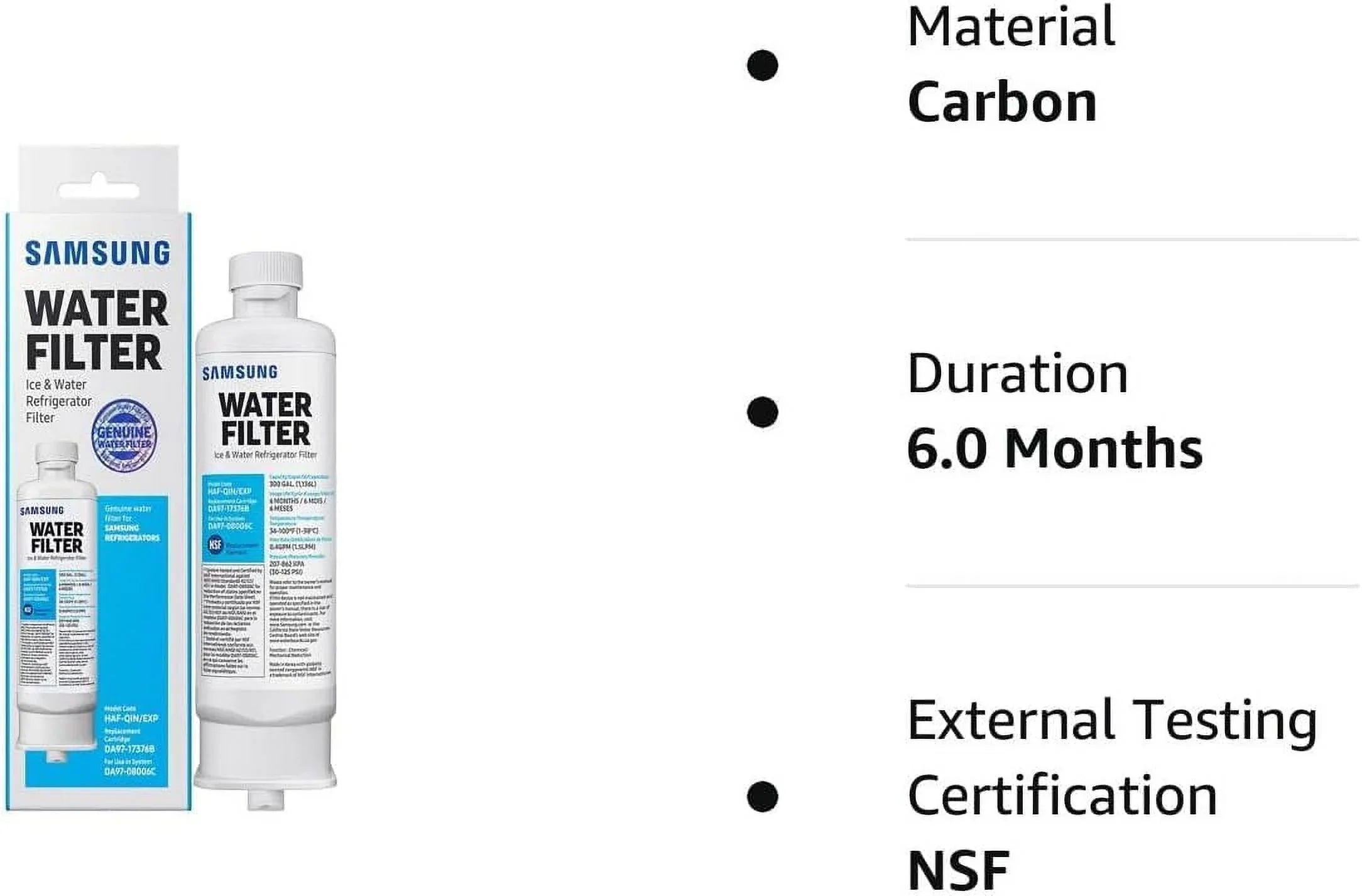 DA97-17376B -, DA9717376B -/ Refrigerator Water Filter RF23M8070SG Pack of 6