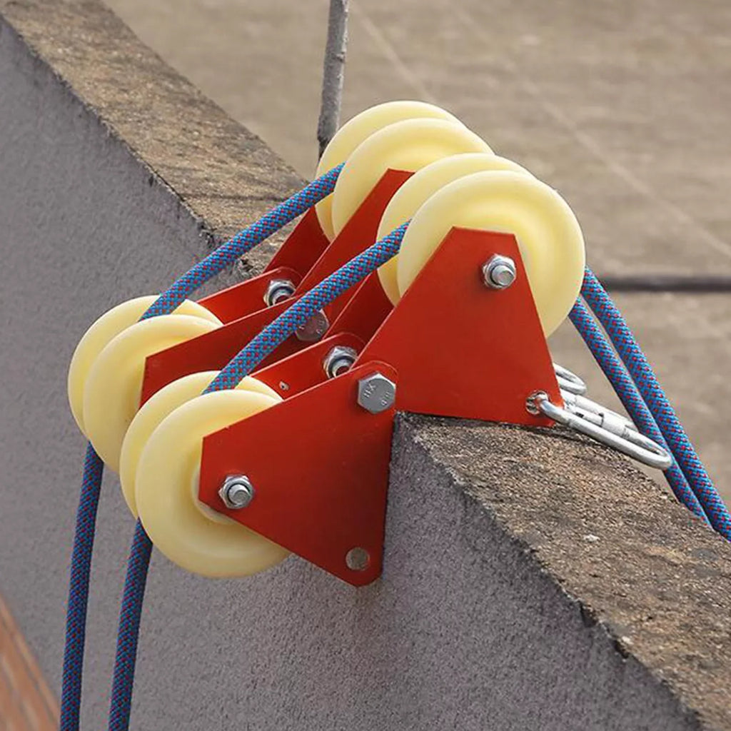 Rock Climbing Hiking Abseiling Rappelling Rope Anchor Rope Edge Sheath Wheels Wear-Resistant Accessories