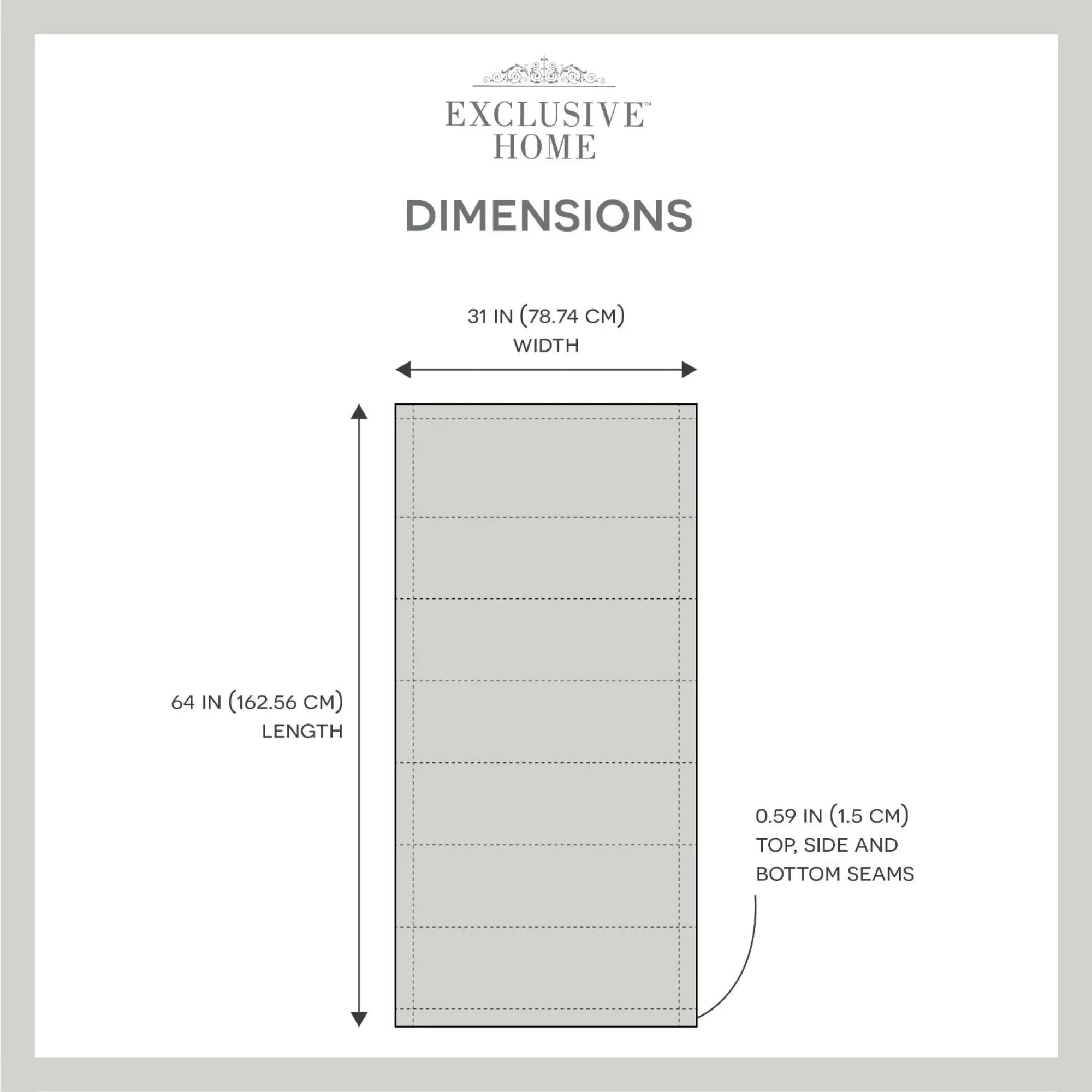 Exclusive Home Ricardo Total Blackout Roman Shade, 31"x64", Natural