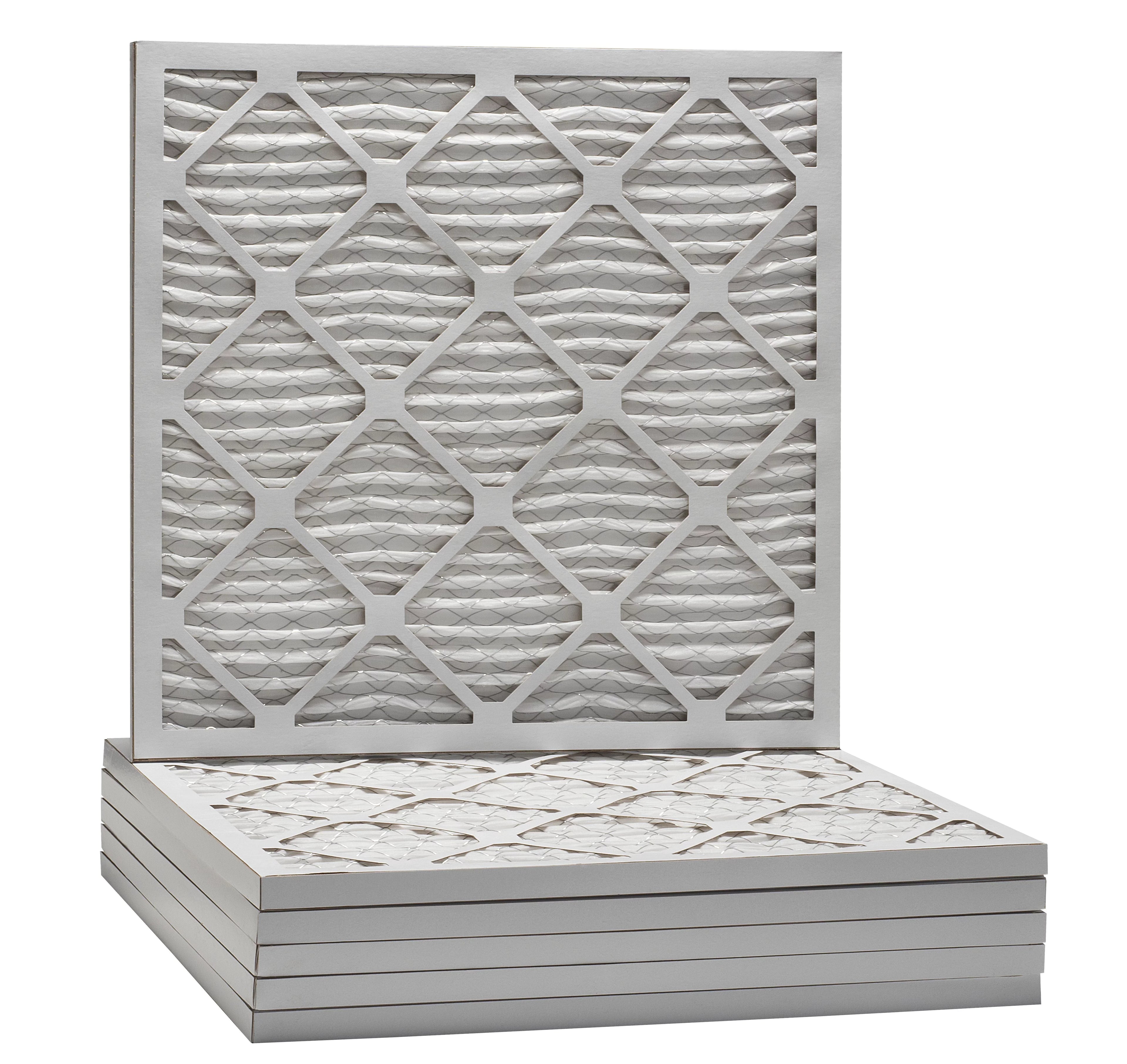 Aerostar 25x25x1   8, Pleated Air Filter, 25x25x1, Box of 6, Made in the