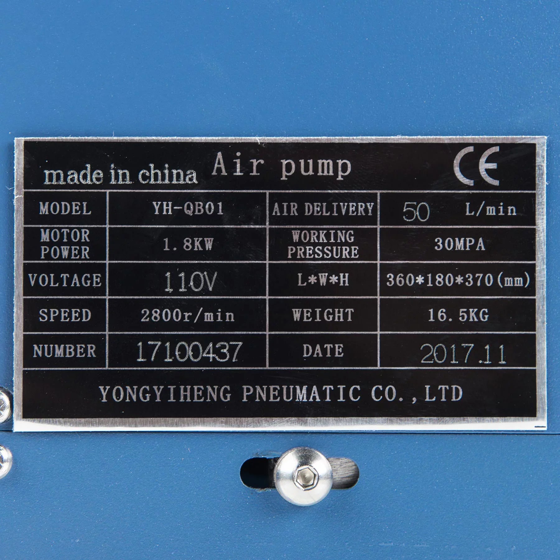 30MPa Air Compressor Pump Electric High Pressure System Rifle 110V