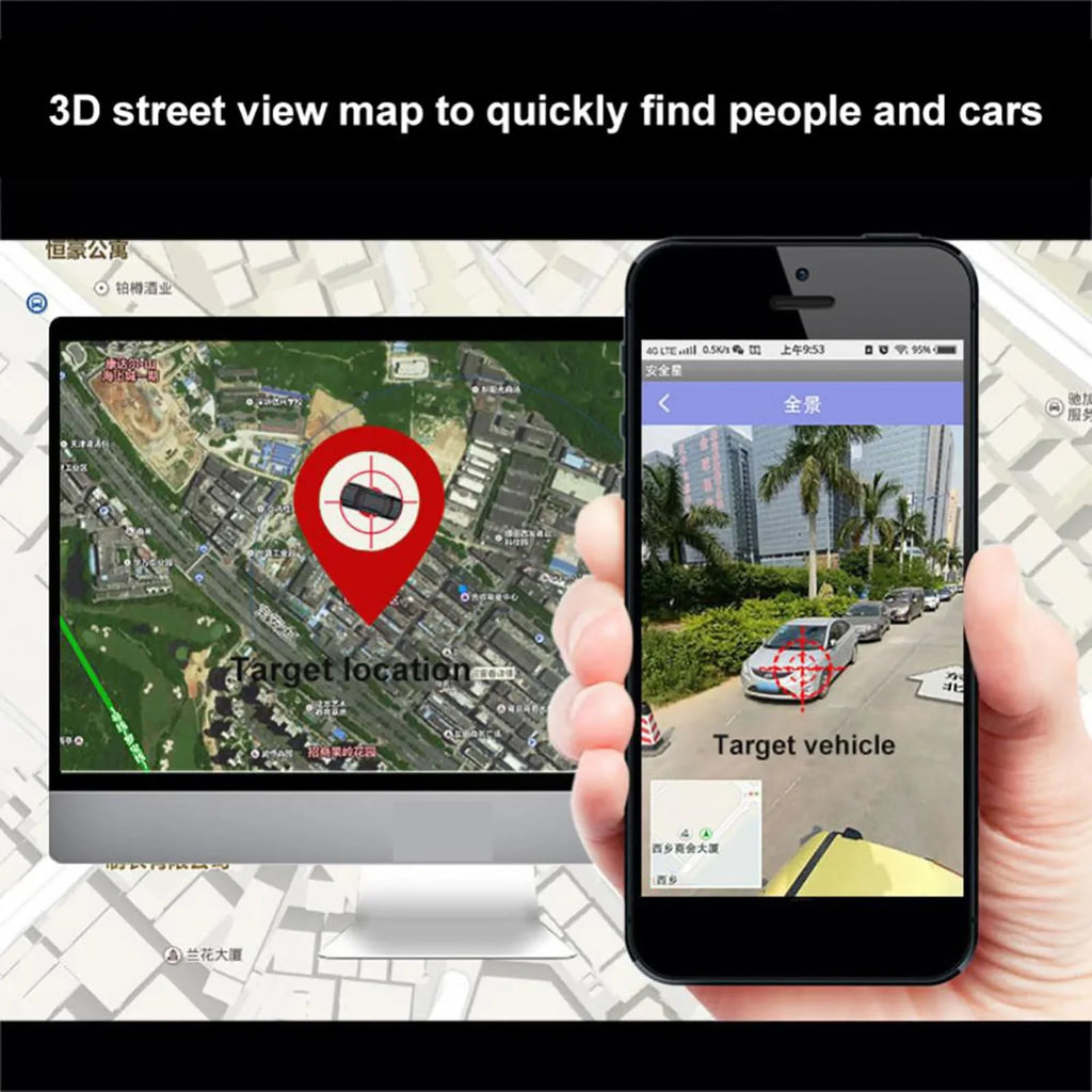 Tracker for The Elderly, Anti-Lost  Locator, Historical Track Query, High-Definition Voice Call, Suitable for Children, Alzheimer's Disease, Autism, Blind People(without sim card)