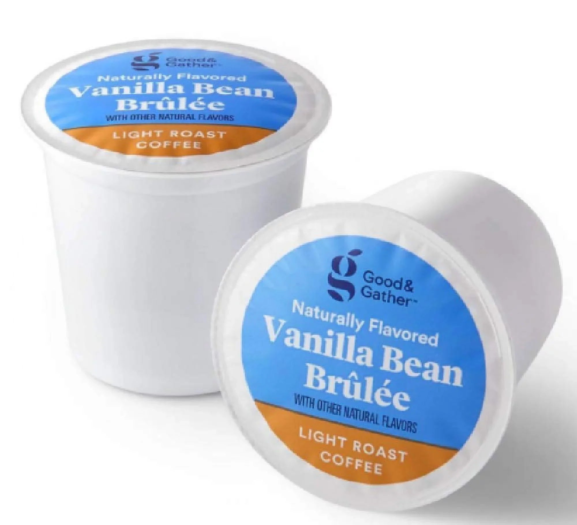 Good and Gather Naturally Flavored Single Serve Coffee Pods Bundle of 4 Flavors Cinnamon Vanilla, Toasted Almond Caramel, Salted Carmel and Vanilla Bean Brulee Fair Trade Certified,16 Count(Pack of 4)