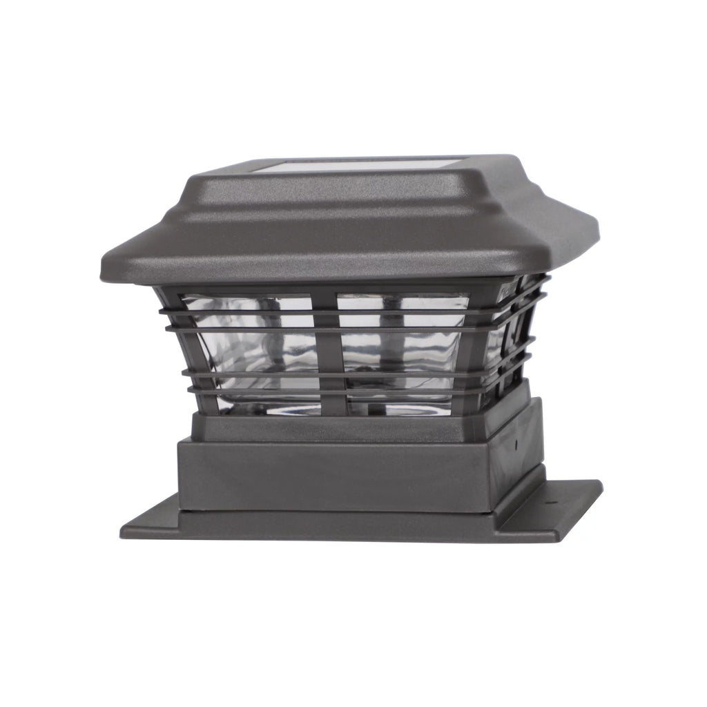 Better Homes & Gardens Solar Powered 4'' x 4'' Post Light,  Light (4-Pack)