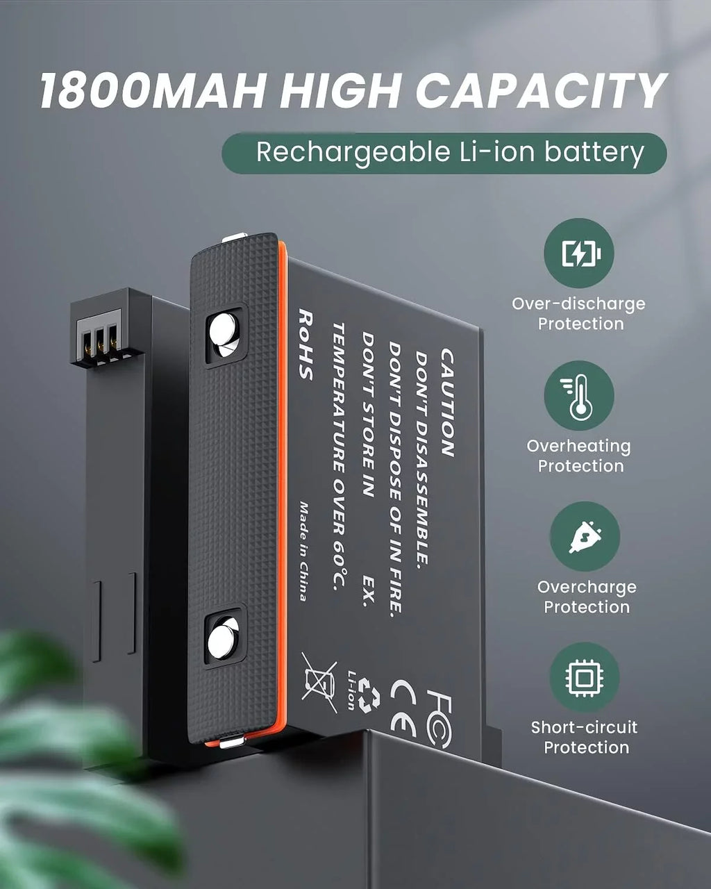 2 Channel Battery Charging Station & One Battery for Insta360 x3 Camera 1800mAh High Capacity, Charger Station with Misro  Card Slots