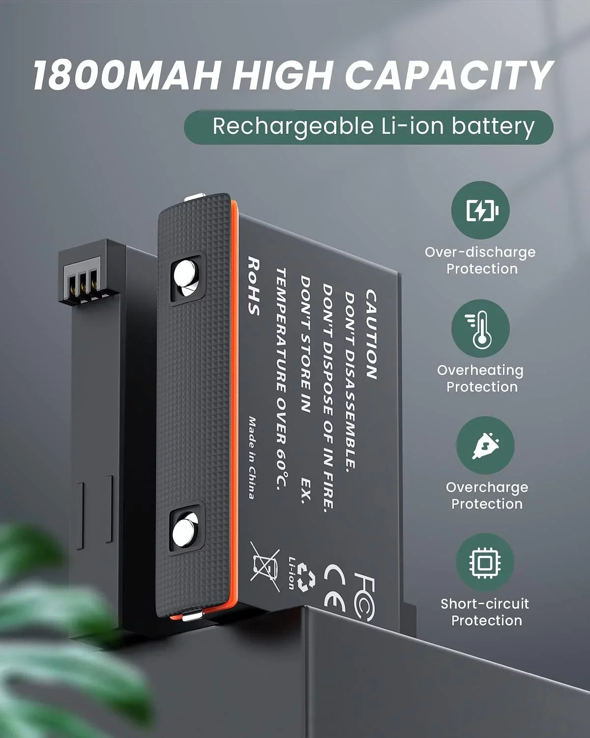 2 Channel Battery Charging Station & One Battery for Insta360 x3 Camera 1800mAh High Capacity, Charger Station with Misro  Card Slots