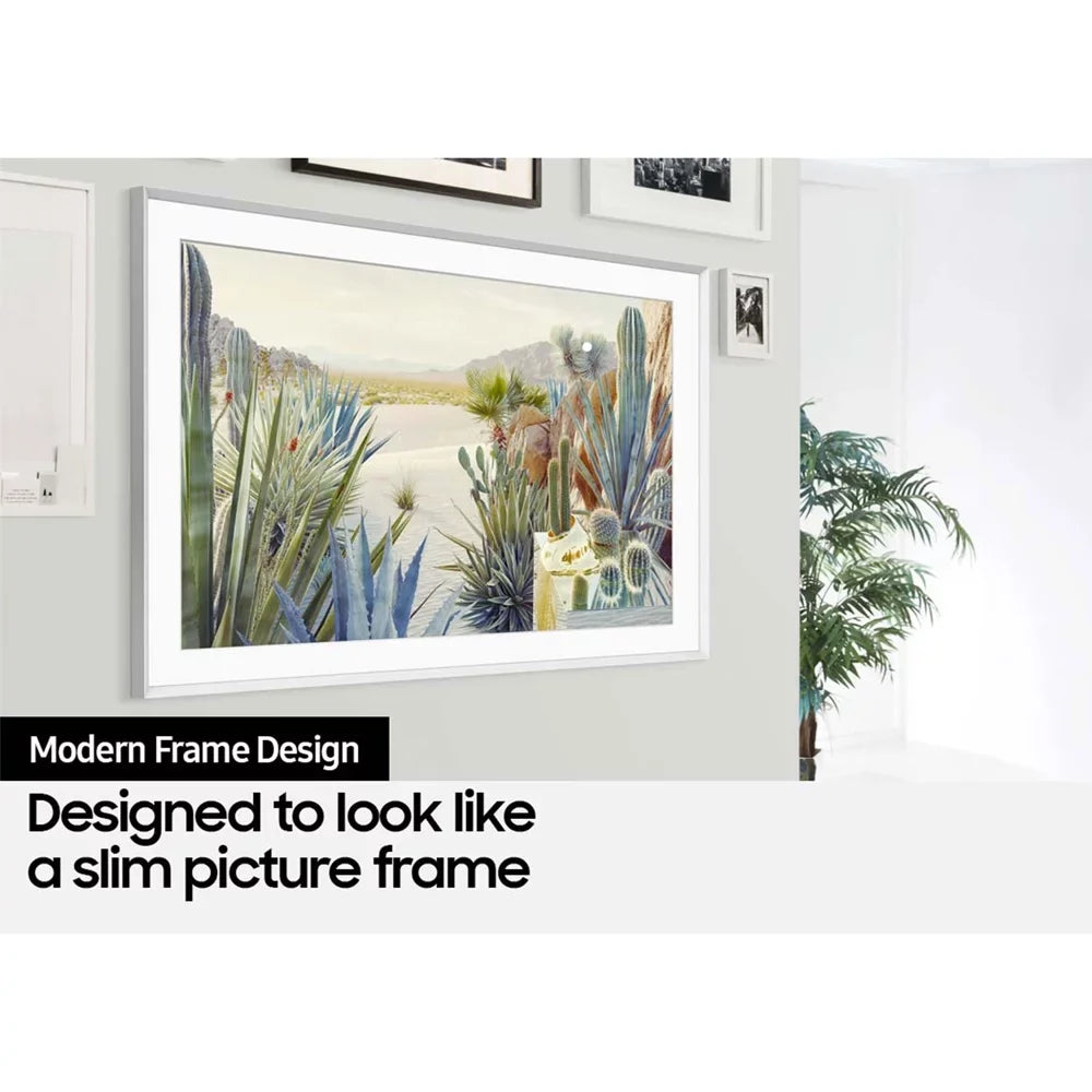 Samsung QN65LS03AA 65 inch The Frame  4K Smart  2021 Bundle with Premiere Movies Streaming 2020 + 37-100 inch  Wall Mount + 6-Outlet Surge Adapter + 2x 6FT 4K  2.0 Cable