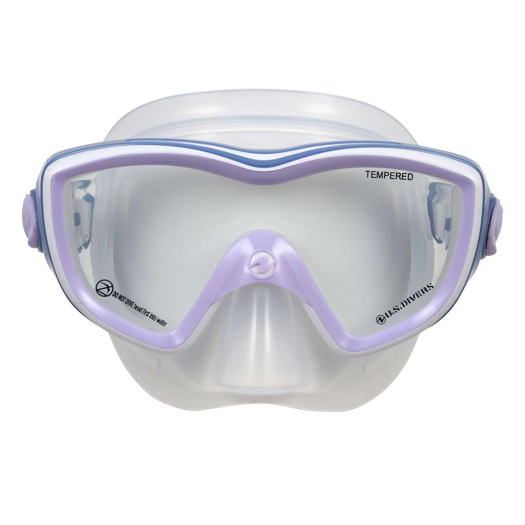 U.S. Divers Kalani Women's Snorkeling Set  (Purple-White) s/m