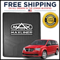 smartliner all weather cargo liner floor mat behind 2nd row seat black for 2008-2018 grand caravan / town & country