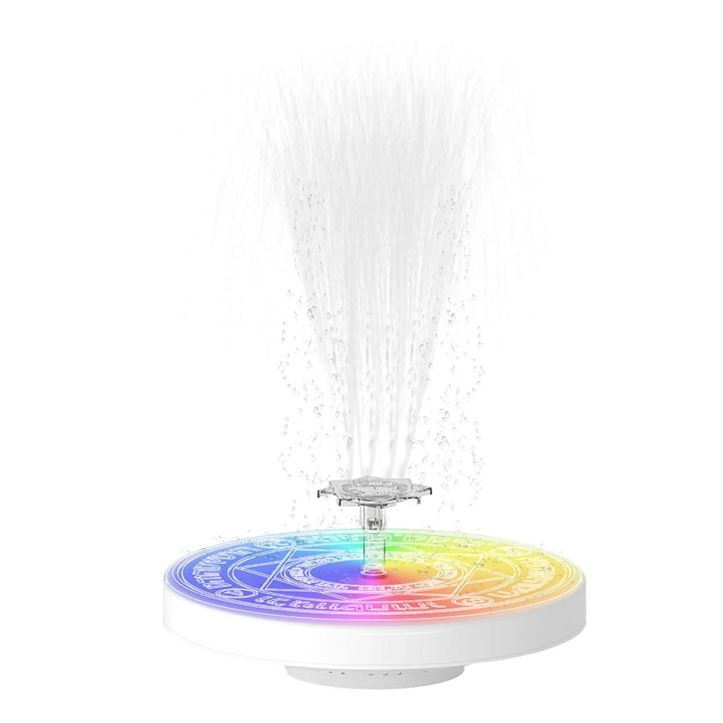 Dcenta Fountain Light with Remote Control Solar Powered Bird Bath Fountains for Garden Pond