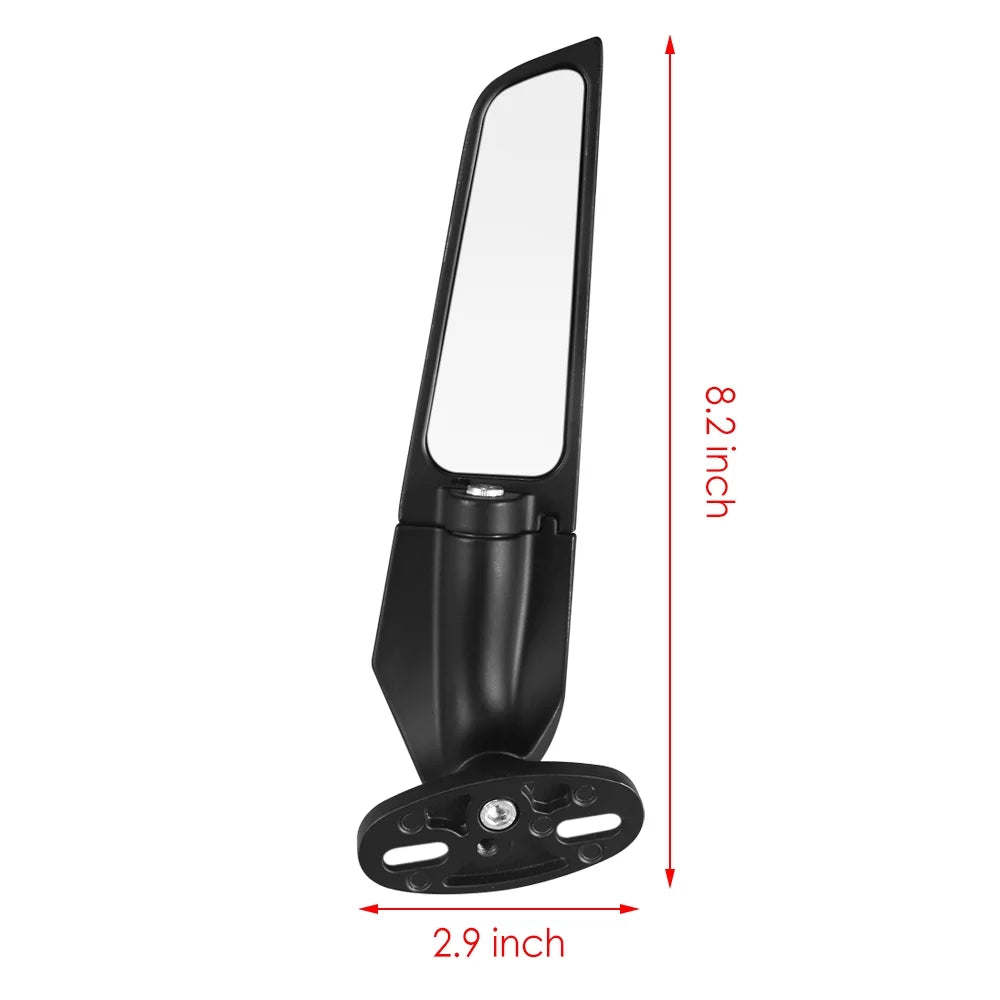 JahyShow Motorcycle Wind Swivel Stealth Wing Rear View Side Mirror For Yamaha  R25 R3