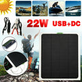 22W 12V Portable Solar Battery Charger & Maintainer - Solar Panel-Built - in Intelligent Charge Controller-Solar Powered Charger for Automobile Car , etc…