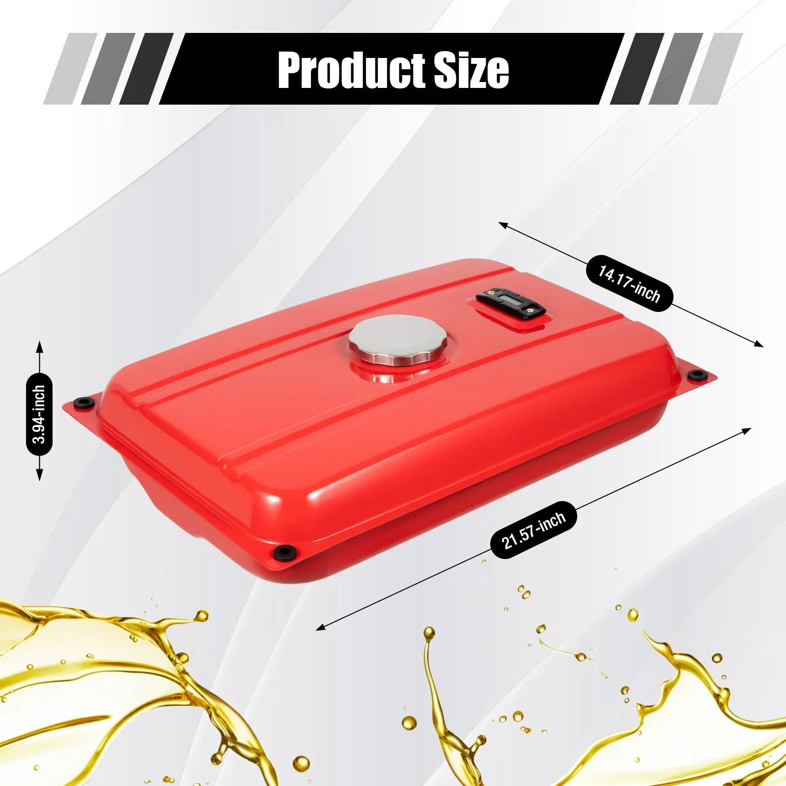 5 Gallon Generator Fuel Tank Red Universal Fuel Tank for EC2500 18.9 Liter Equipment