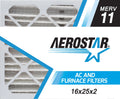 16x25x2  and Furnace Air Filter by Aerostar -  11, Box of 6