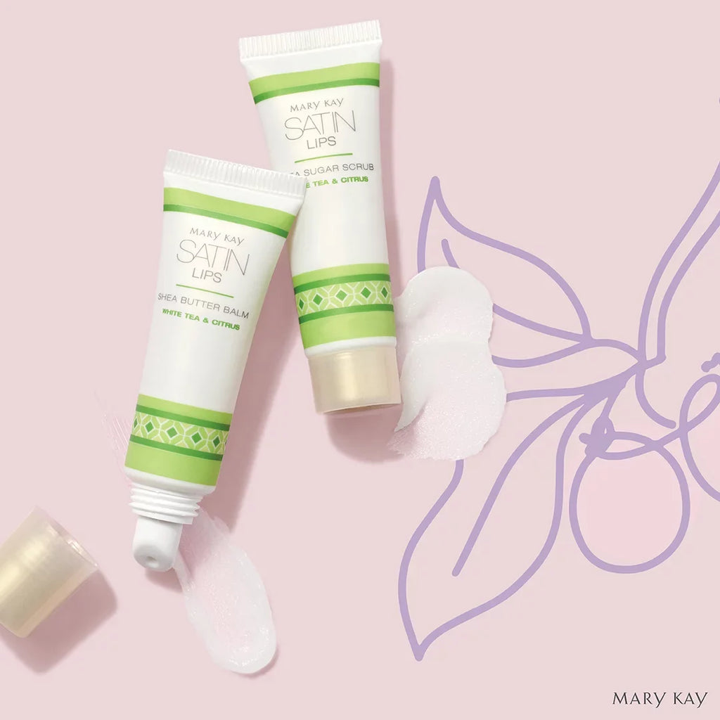 Mary Kay White Tea & Citrus Satin Lips Set 0.3 oz. each