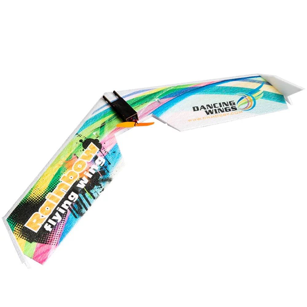 Dancing Hobby E0511 Rainbow Flying Wing V2  Airplane 800mm Wingspan Delta Wing Tail-pusher Aircraft