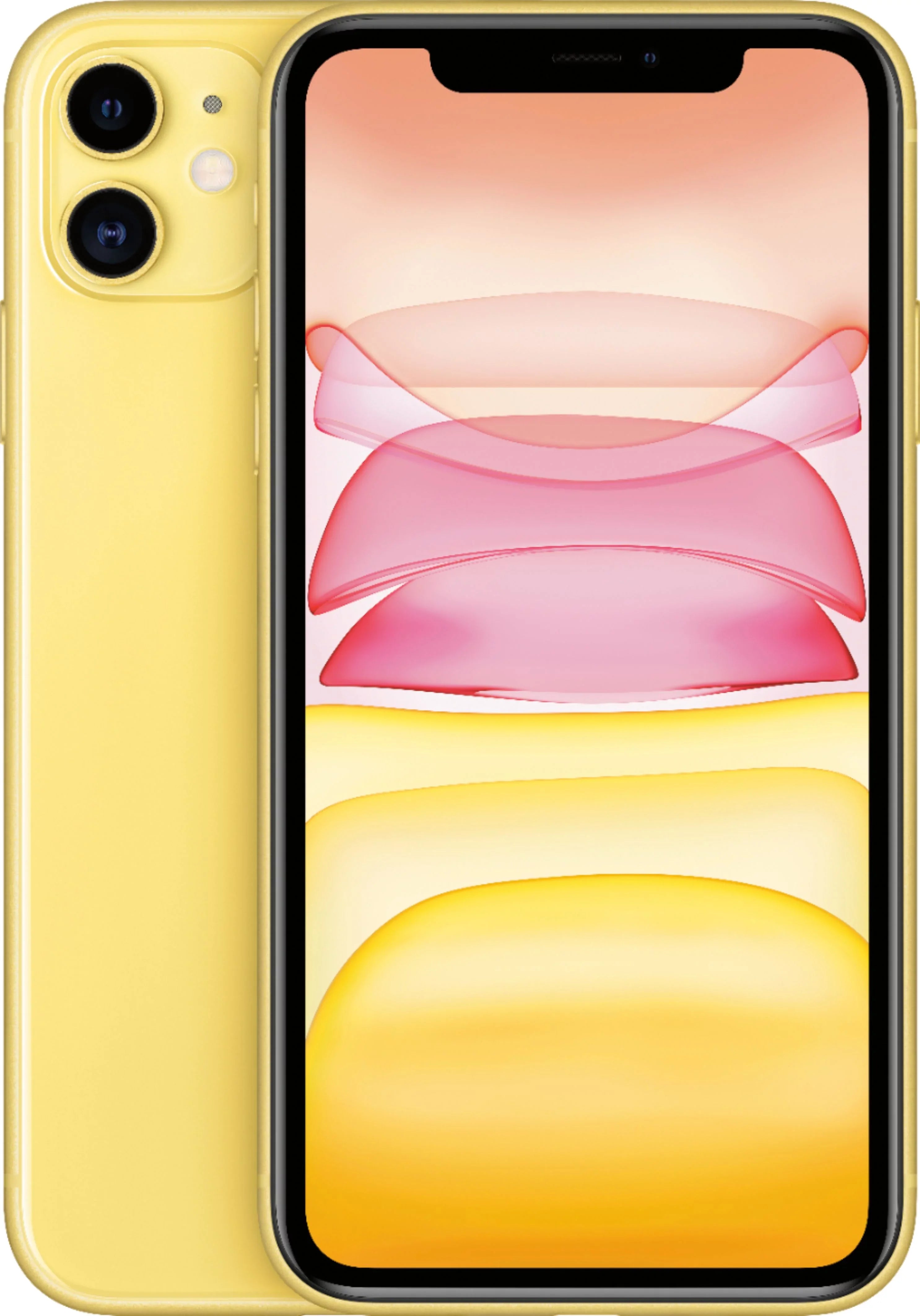 Restored Apple iPhone 11 (6.1-inch) Smartphone (A2111)  +  - 128GB / Yellow (Refurbished)