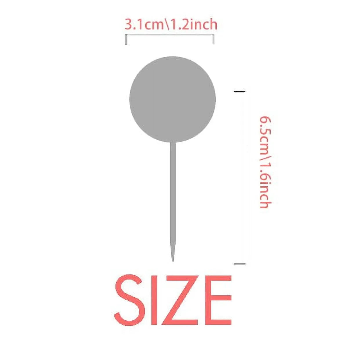 Constellation Virgo Zodiac Sign Toothpick Flags Round Labels Party Decoration