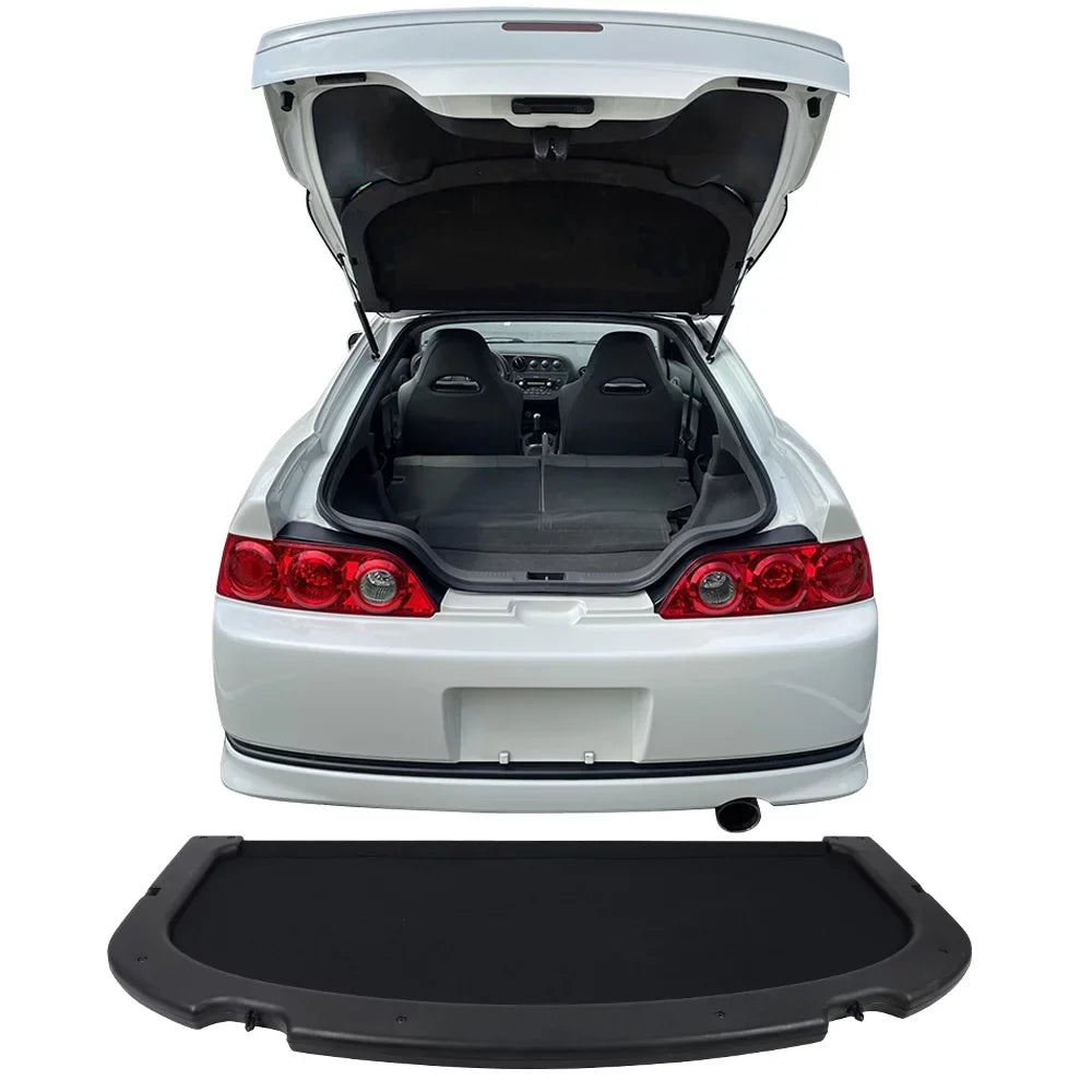 Ikon Motorsports Compatible with 02-06 Acura   Style Black Trunk Privacy Luggage Cargo Cover