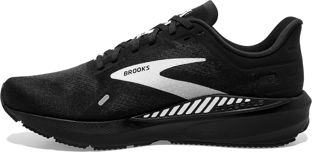 Brooks Men s Launch  9 Supportive Running Shoe 10 Black/White