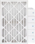 16X25x4  8 Pleated  Furne 4'' Air Filters By Pamlico. Case Of 6. tual Size: 15-1/2 X 24-1/2 X 3-3/4, White