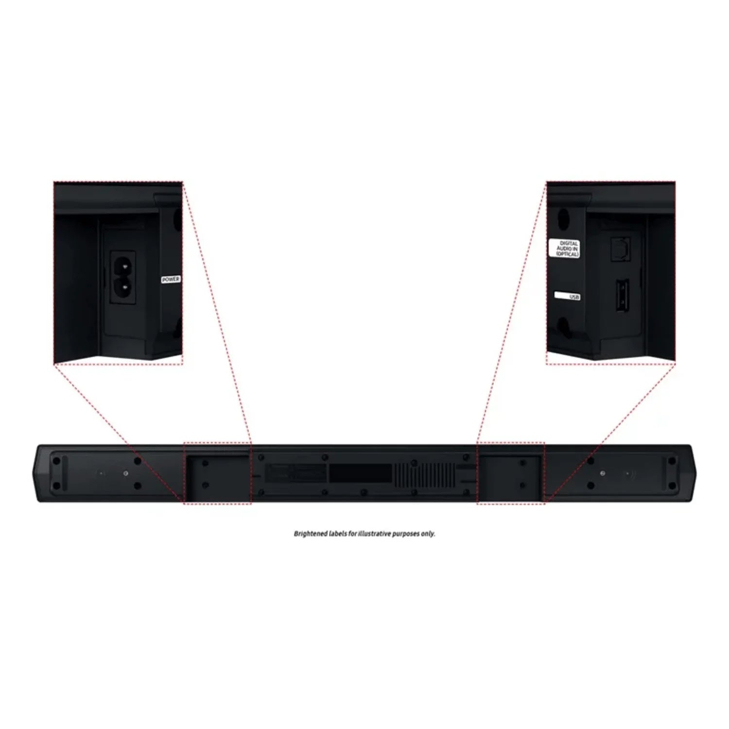 Restored Samsung -C47M/ B-series 4.1.ch Soundbar and Rear Speakers w/ Subwoofer (Refurbished)