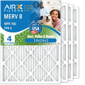 14x24x1 Air Filter  8 Comparable to  700 &  5 Electrostatic Pleated Air Conditioner Filter 4 Pack   Premium  Made 14x24x1 Furnace Filters by     .
