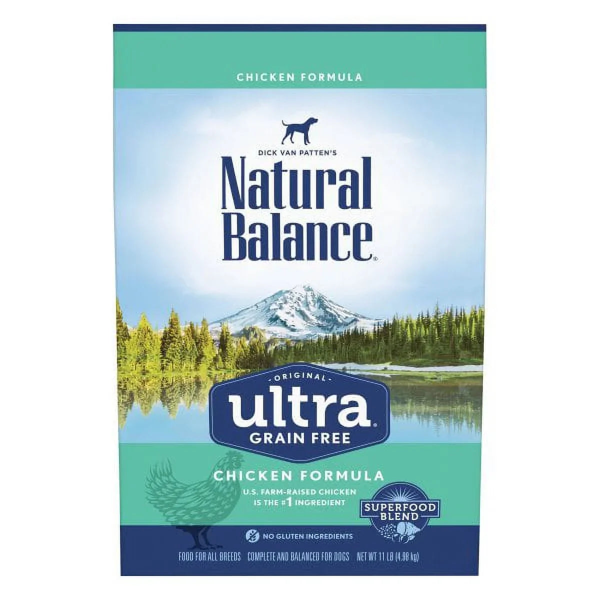Natural Balance Original Ultra Grain Free Dog Food, Chicken Formula, 11 Pounds