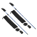 Uxcell Trekking Poles, Collapsible Hiking Pole 51 Inch with Mud Basket, 2 Pack Dark Blue