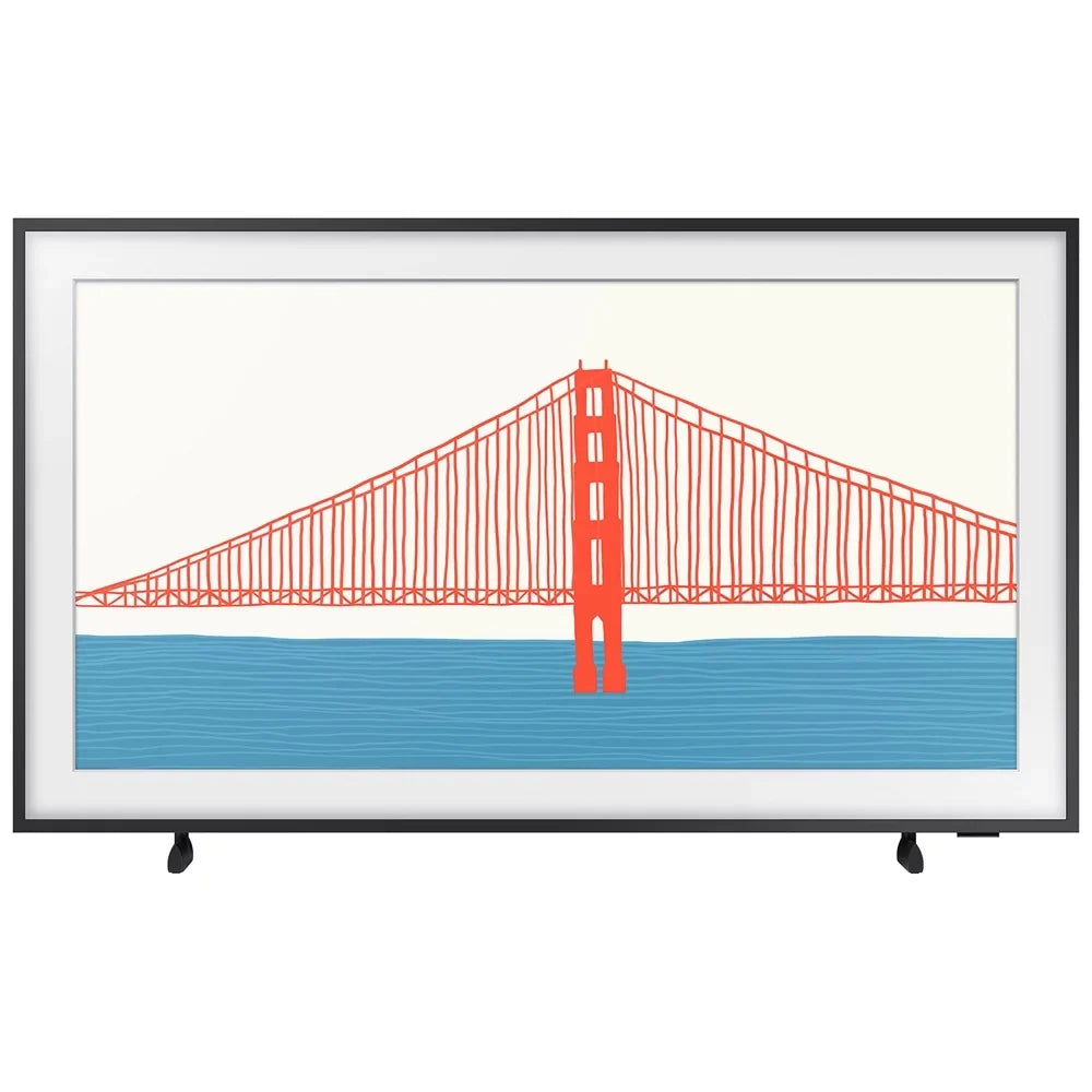 Samsung QN65LS03AA 65 inch The Frame  4K Smart  2021 Bundle with Premiere Movies Streaming 2020 + 37-100 inch  Wall Mount + 6-Outlet Surge Adapter + 2x 6FT 4K  2.0 Cable