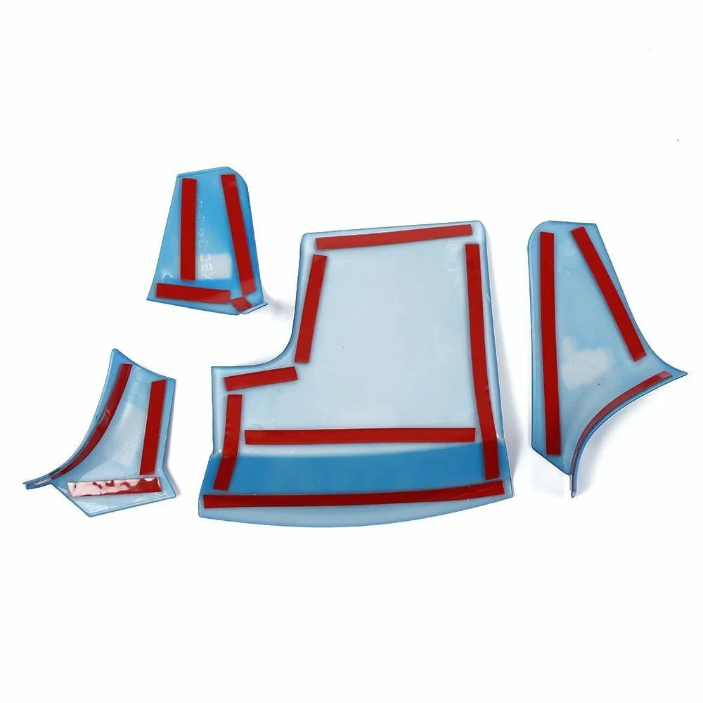 Teledu Blue  Center Console Gear Shift Storage Trim Panel