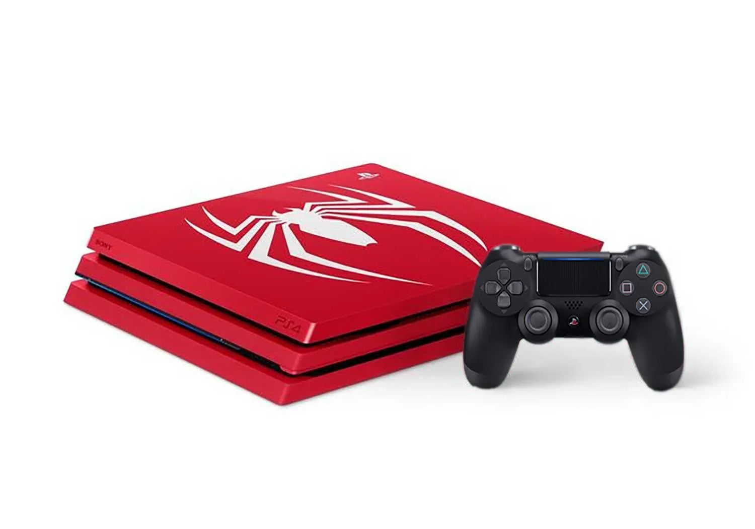 Sony PlayStation 4 Pro 1TB Gaming Console Spider-Man Limited Edition With  Cable + 2 Controller   Bundle Like New