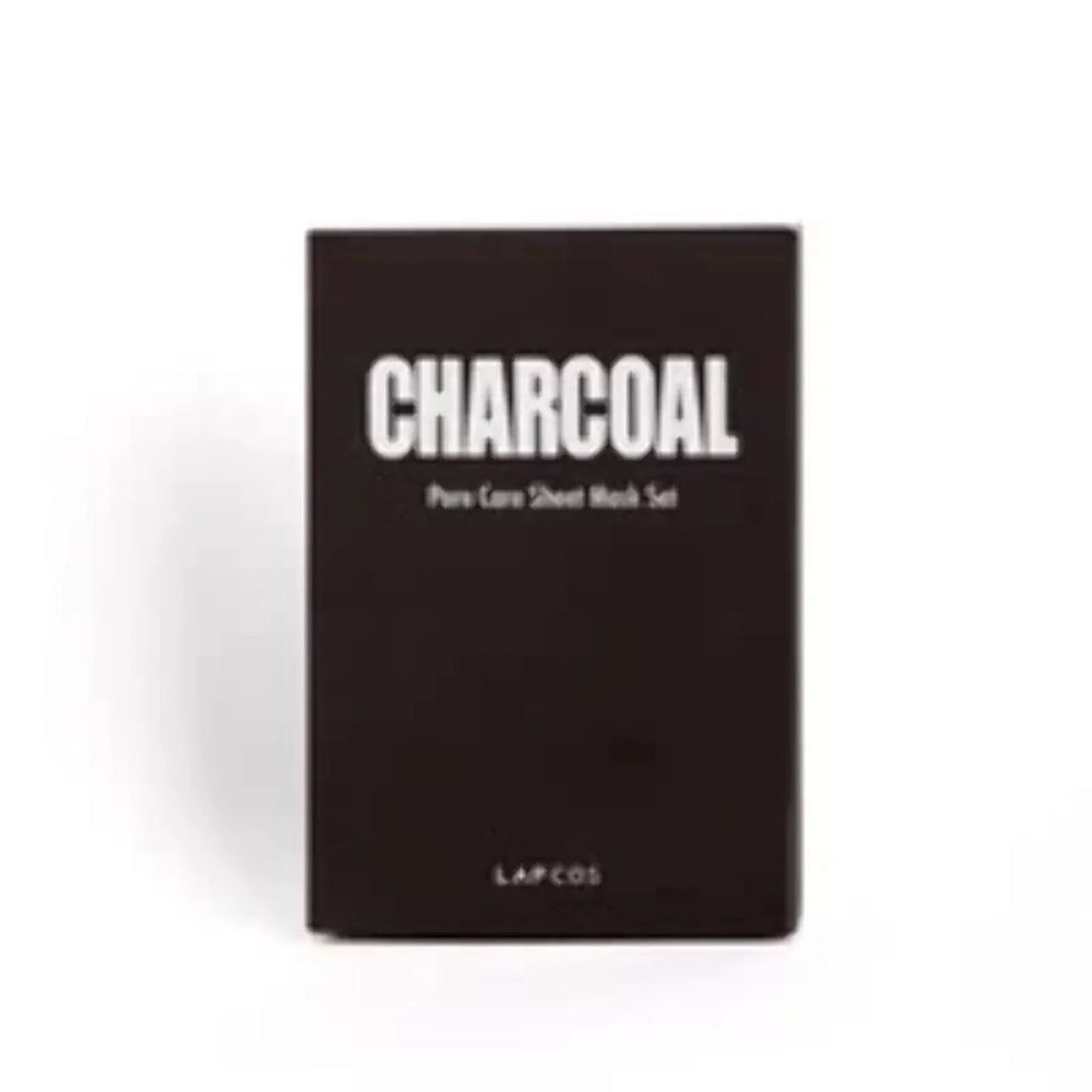 Charcoal Sheet Mask, Daily Face Mask with Salicylic Acid and Tea Tree Oil to Detoxify and Tighten Skin, 5-Pack