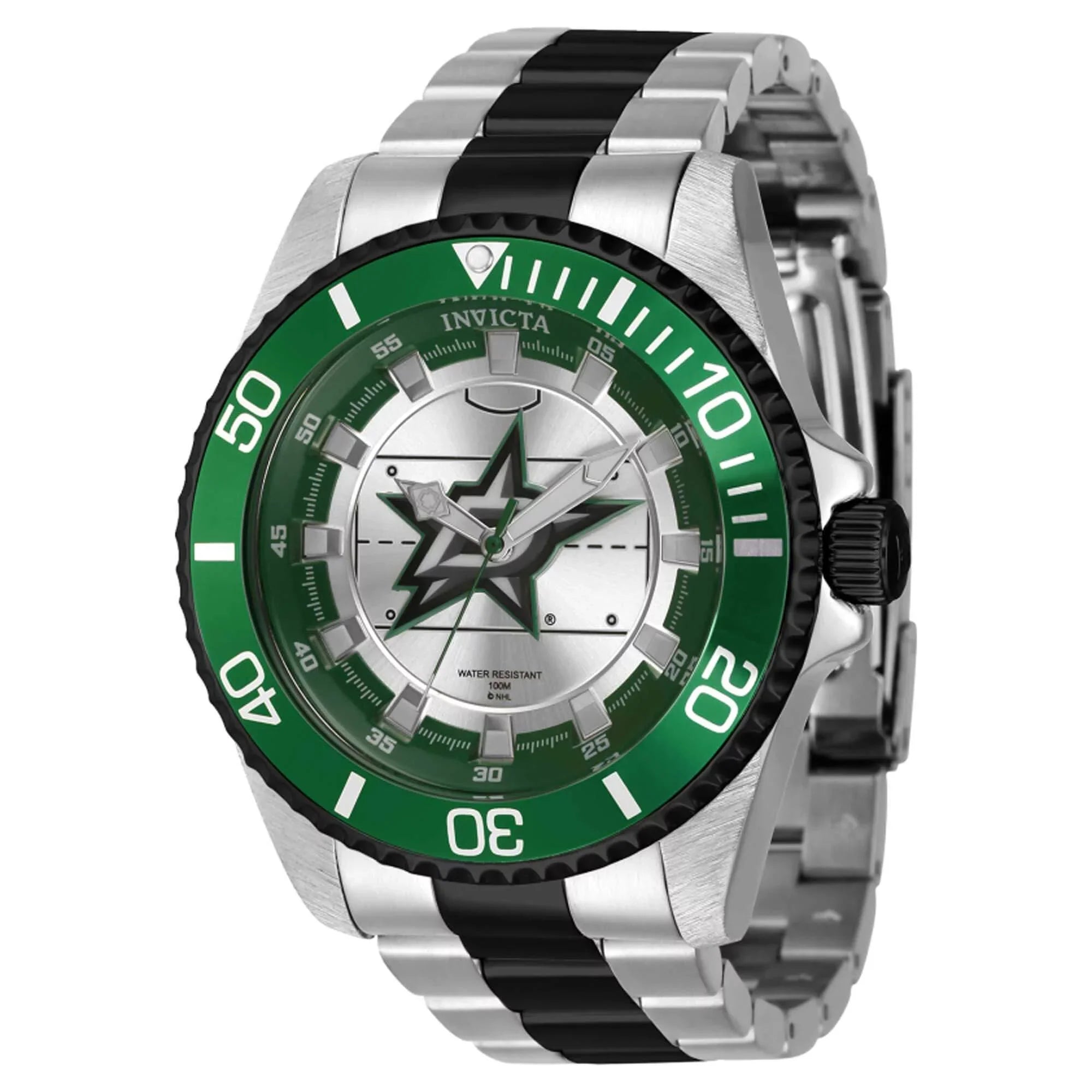 Invicta 42249 Men's  Dallas Stars Green and Black Bezel Watch