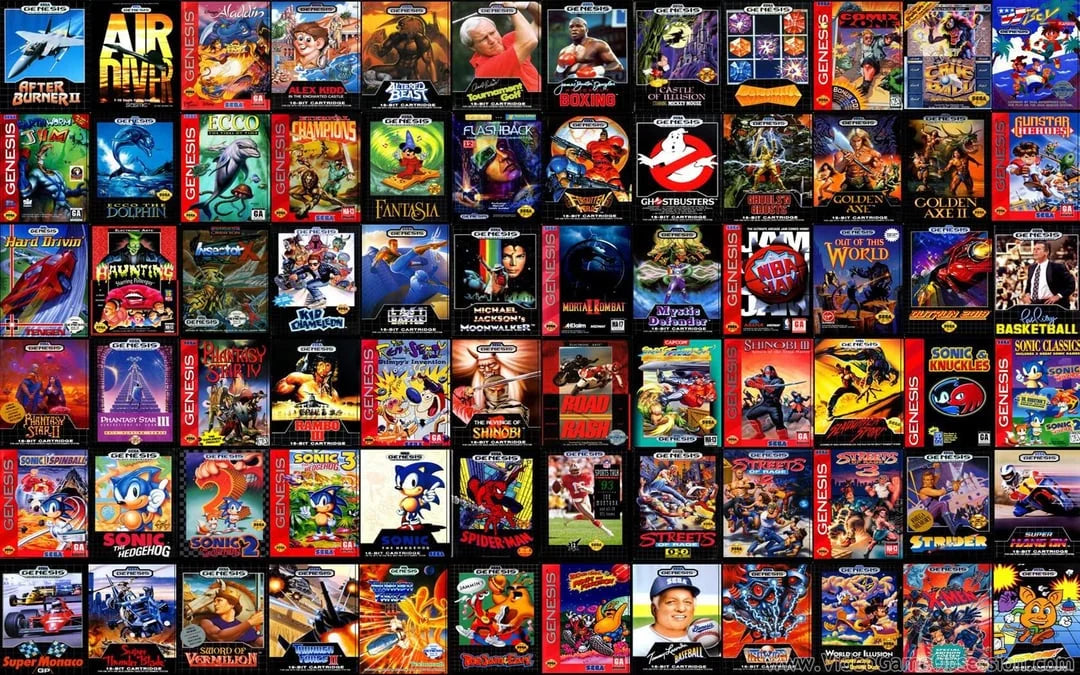 112 in 1 Sega Genesis Megadrive  Game Cartridge