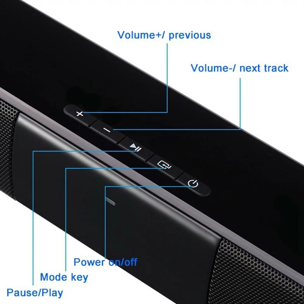 3D Portable Home Wireless Speakers System Soundbar Sound Bar Bluetooth Bluetooth V4.2  Sound Bar