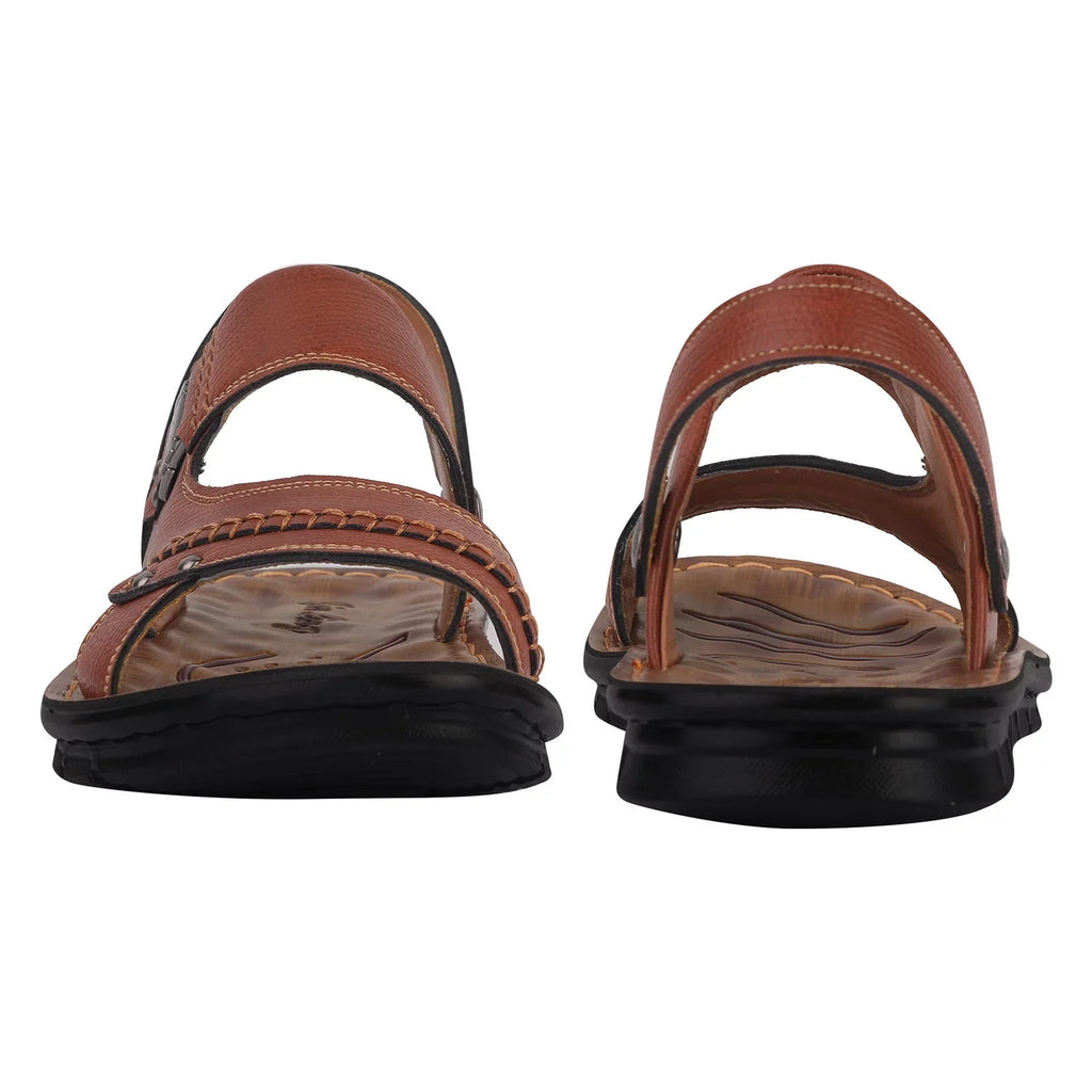 Sandals for Men Leather Hiking Sandals Men Summer Two Wear Buckle Strap Casual Open Toe Flat Soft Bottom Breathable Shoes Sandals