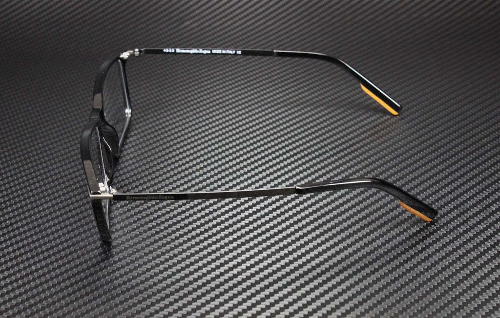 Ermenegildo Zegna EZ5204 001 Shiny Black Clr Lens Injected 58mm Men's Eyeglasses