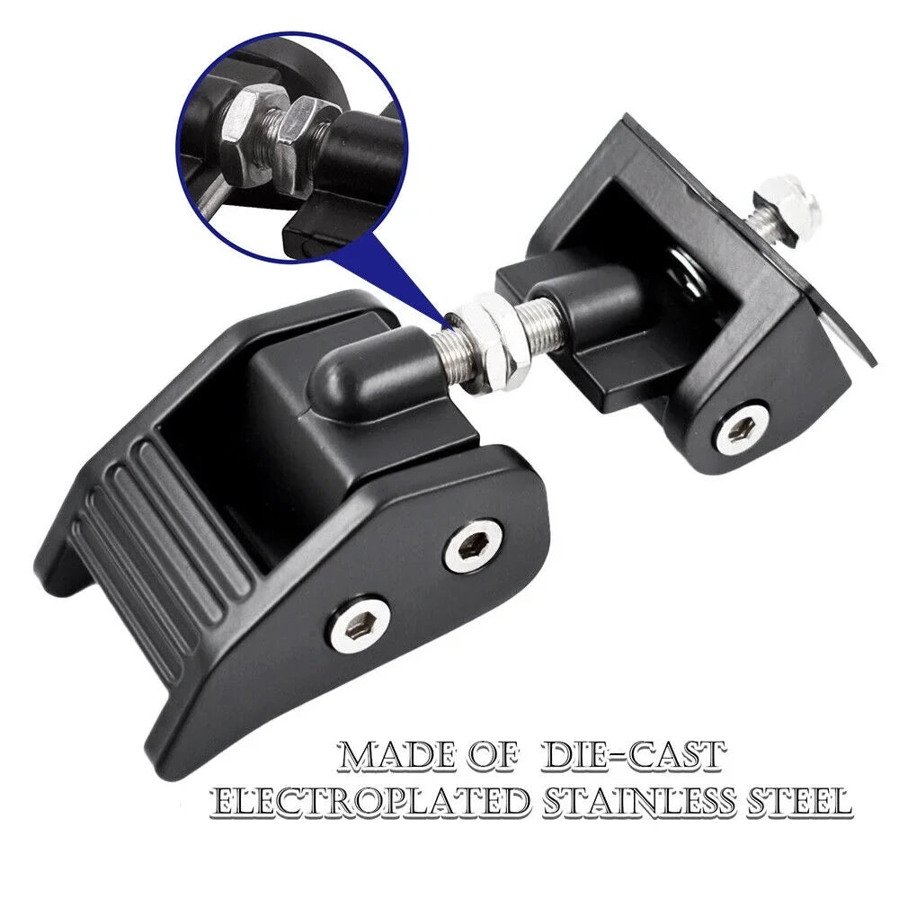 G·  Pair Front Hood Latch Hood Lock Catch Kit for Jeep Wrangler   2007-2018