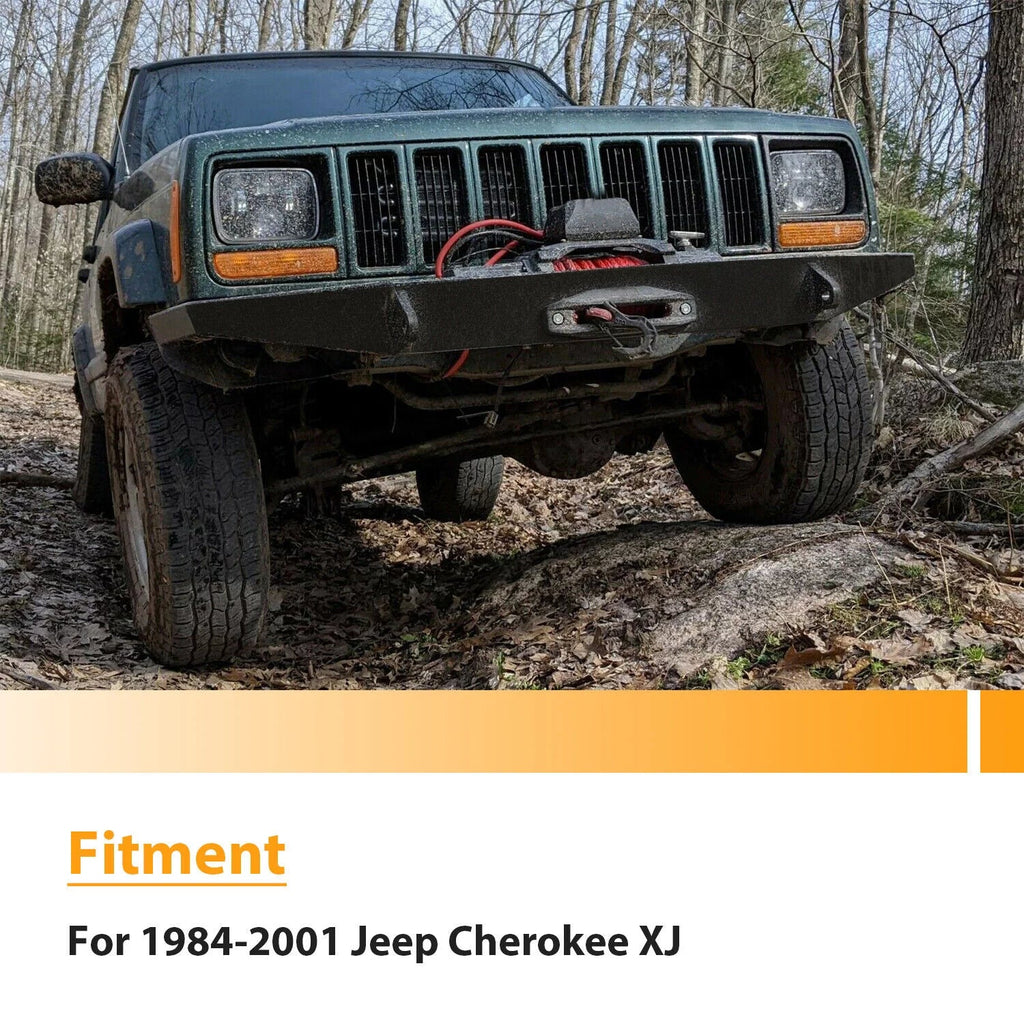 Front Bumper Bare Metal Kit for 1984-2001 Jeep Cherokee  Winch Mount Plate