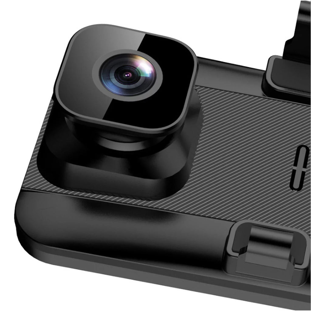 4K 12" Car Dash Cam Touch Screen with Rear View Mirror Camera Waterproof  Video Recorder Night Vision Motion Detection G-Sensor