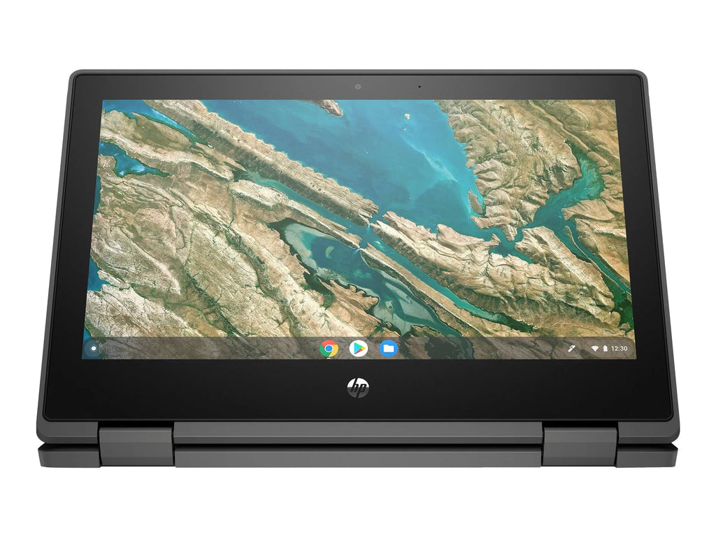Chromebook x360 11 G3 Education Edition - Flip design - Intel Celeron - N4020 / up to 2.8 GHz - Chrome  -  Graphics 600 - 4   - 32  eMMC - 11.6"  touchscreen 1366 x 768 () - Wi-Fi 5 - chalkboard gray - kbd: