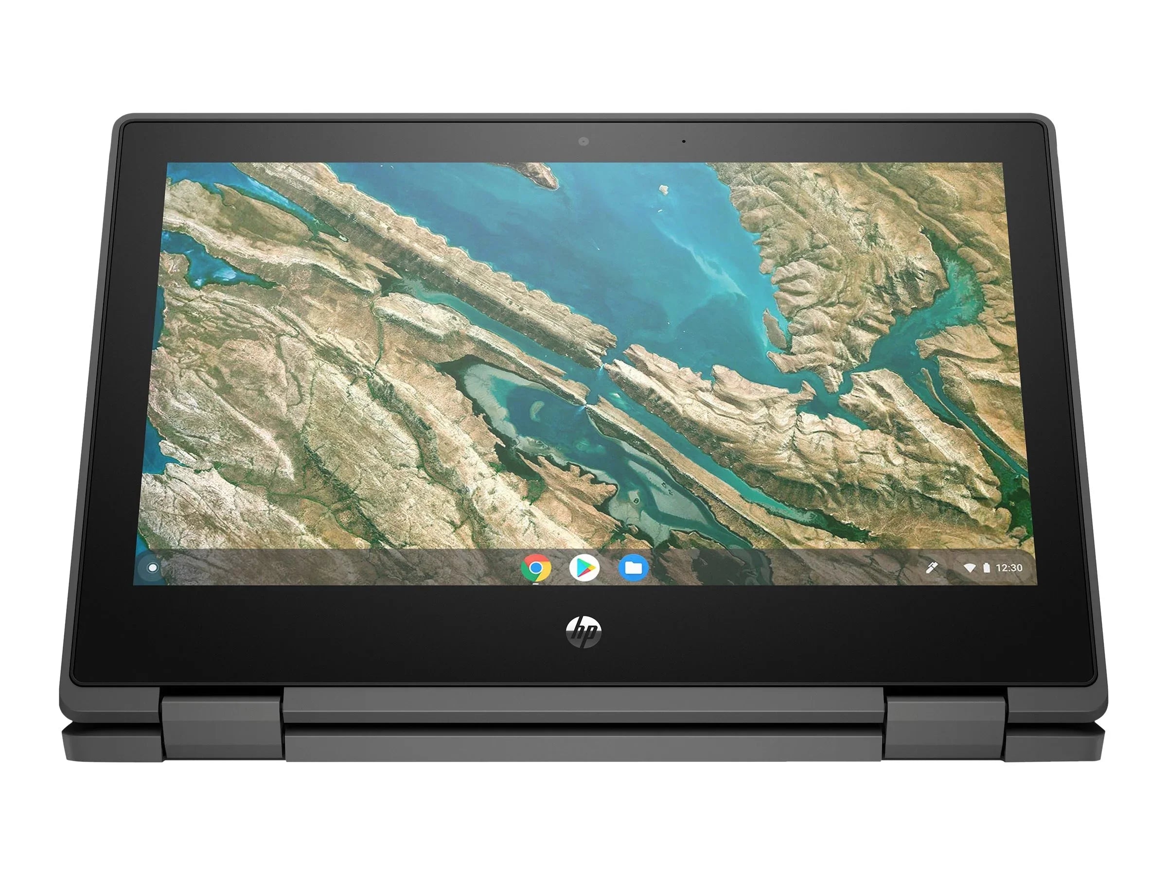 Chromebook x360 11 G3 Education Edition - Flip design - Intel Celeron - N4020 / up to 2.8 GHz - Chrome  -  Graphics 600 - 4   - 32  eMMC - 11.6"  touchscreen 1366 x 768 () - Wi-Fi 5 - chalkboard gray - kbd: