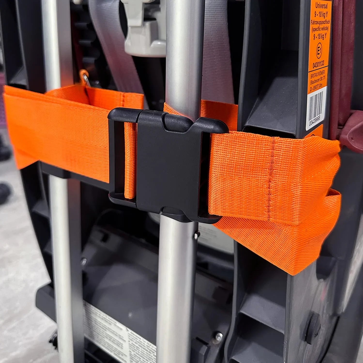 Car Seat Travel Cart for Airport-Carseat Roller for Traveling,Extendable Base Plate,Foldable, storable,and stowable Under Your Airplane seat or Over Head Compartment.