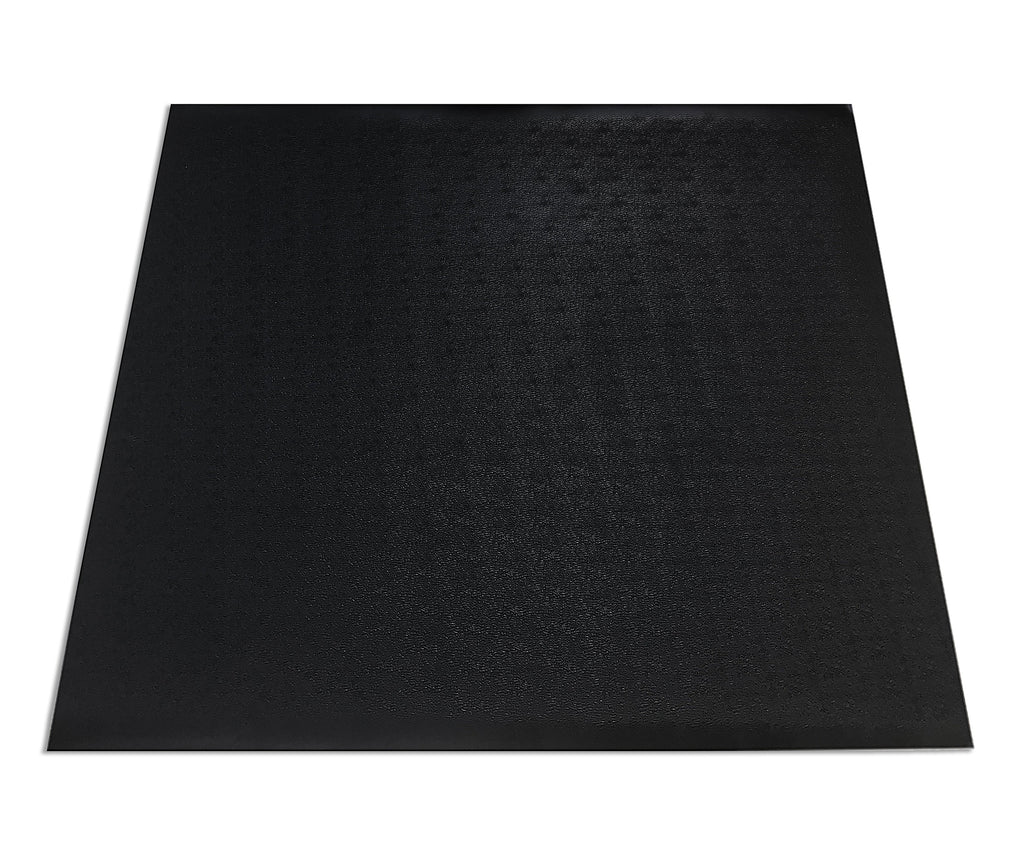 SuperMats - Gym Mat - Super Heavy Duty Quality - Commercial Grade Solid Vinyl - Home Gym Mat, Black, 50 In. x 60 In.