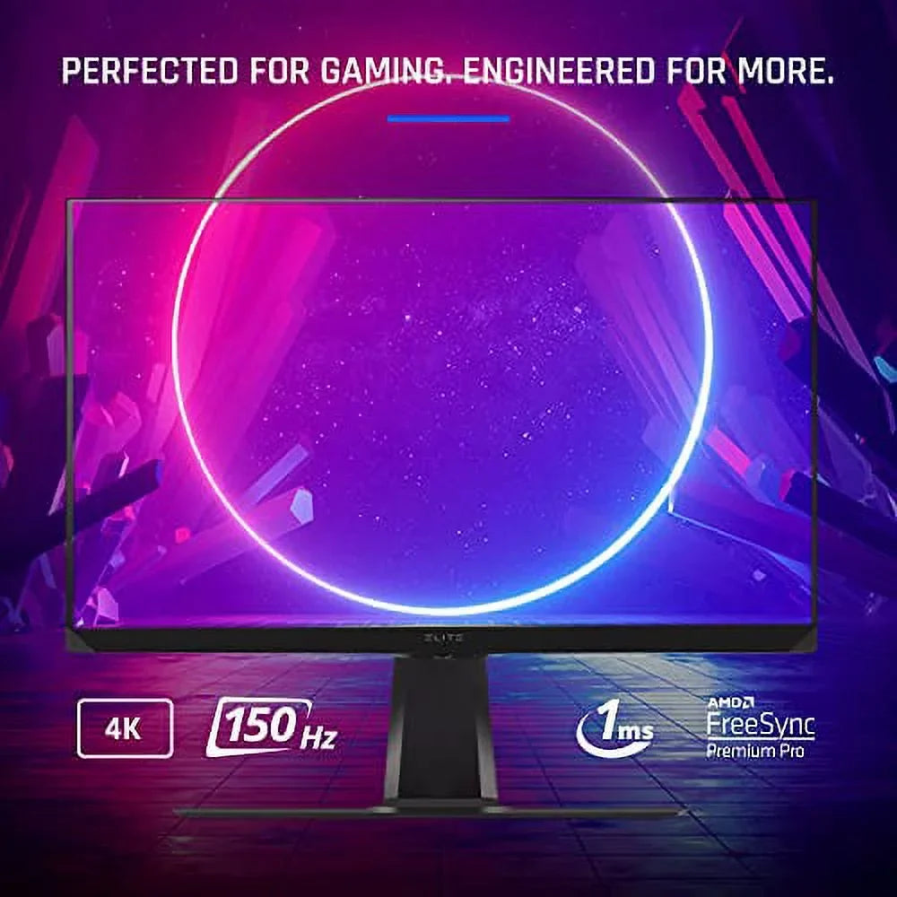 ViewSonic  XG320U 32 Inch 4K  1ms 150Hz Gaming Monitor with FreeSync Premium Pro,  600, , DisplayPort, , and Advanced Ergonomics for Esports , Black