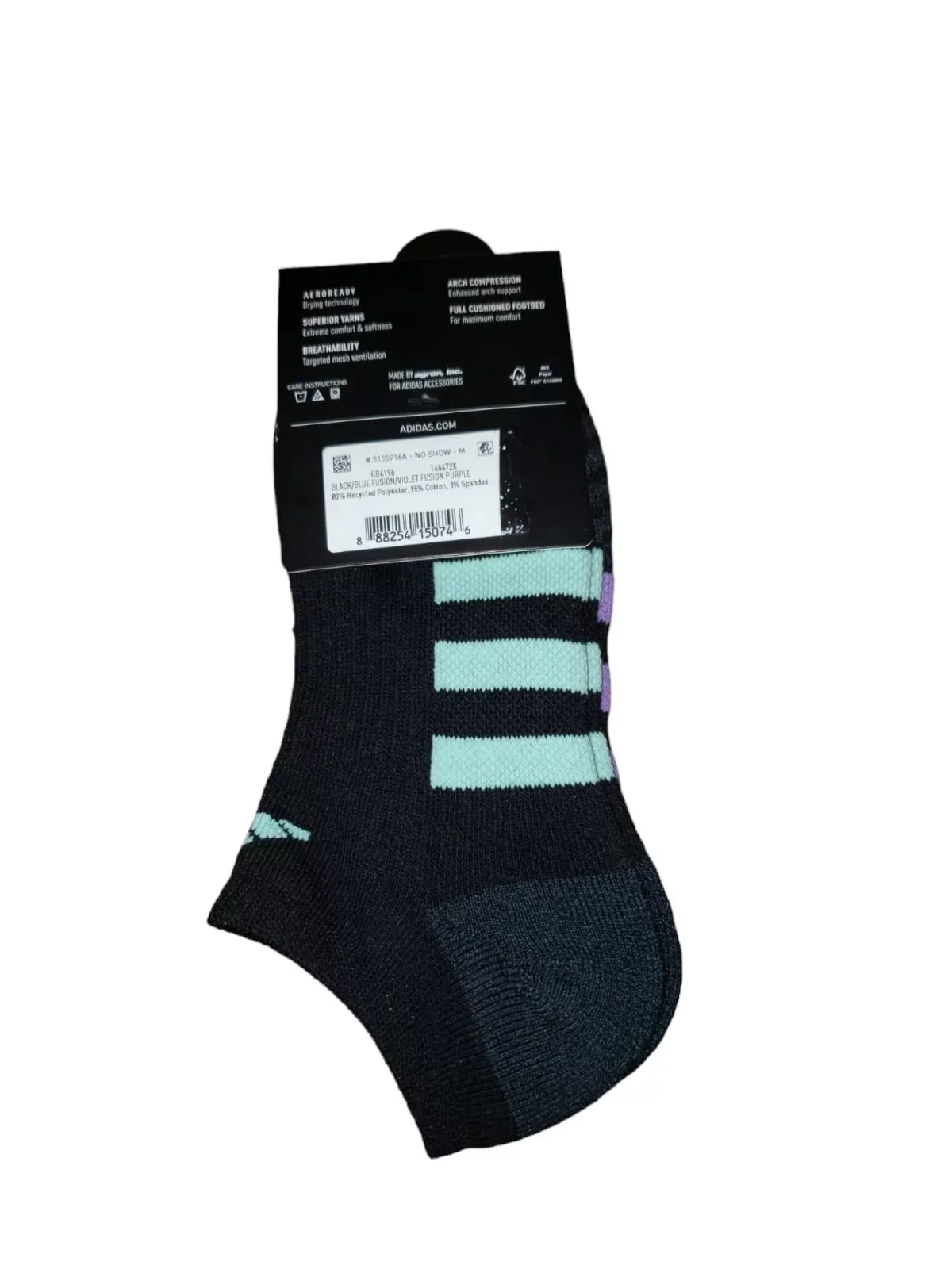 Adidas Women's Cushioned No Show Socks (3-Pair)